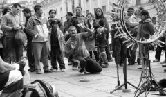 Artistas de rua antes da pandemia