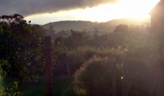 Final de tarde com a chuva chegando